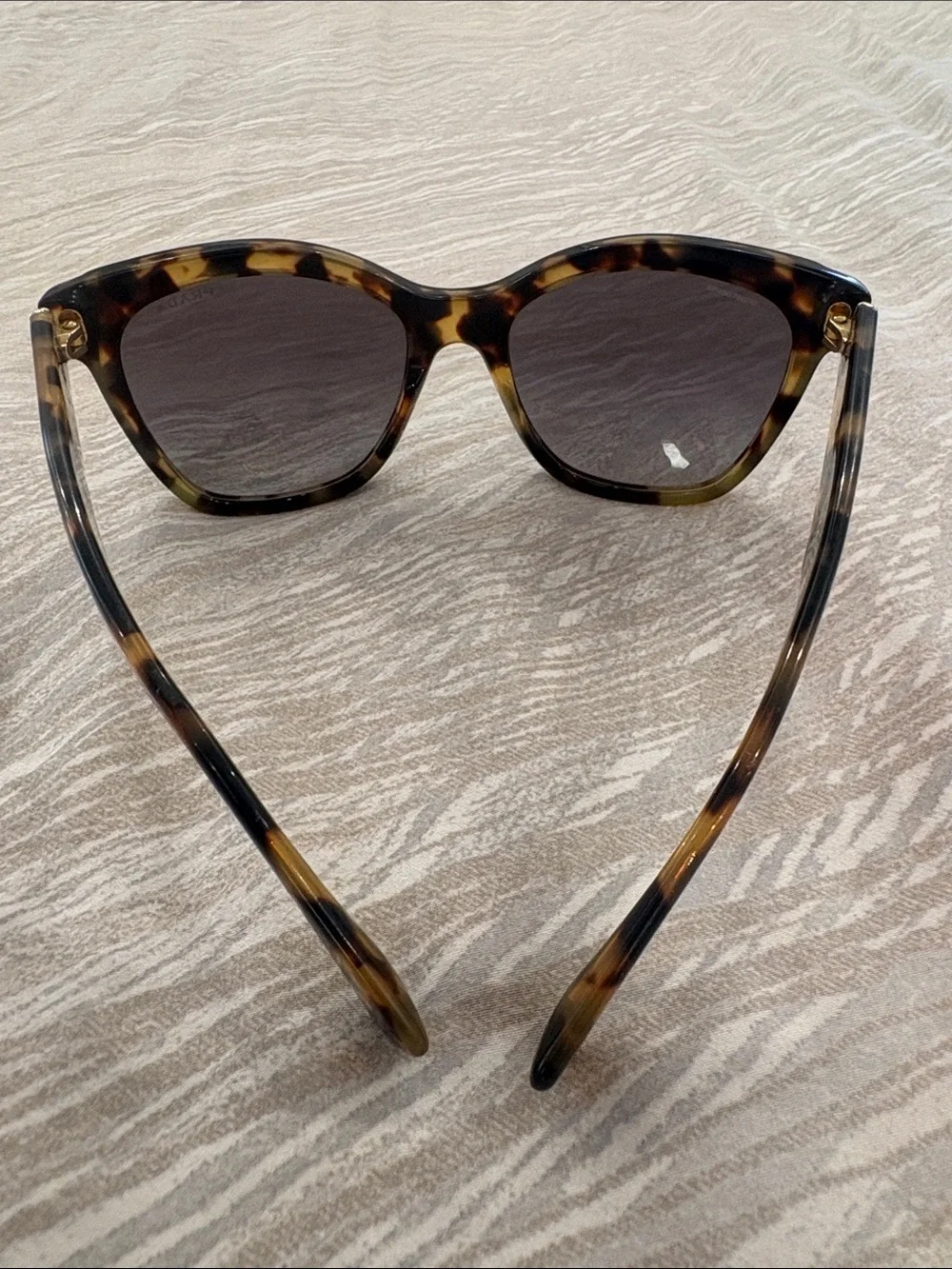 Prada Tortoiseshell Cat-Eye Sunglasses with Brown Gradient Lenses - Picture 5 of 6
